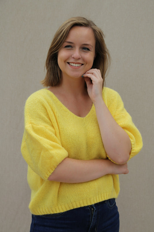 Pull Mila jaune