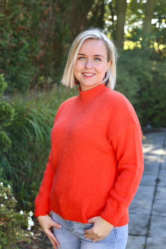 Pull Élia orange