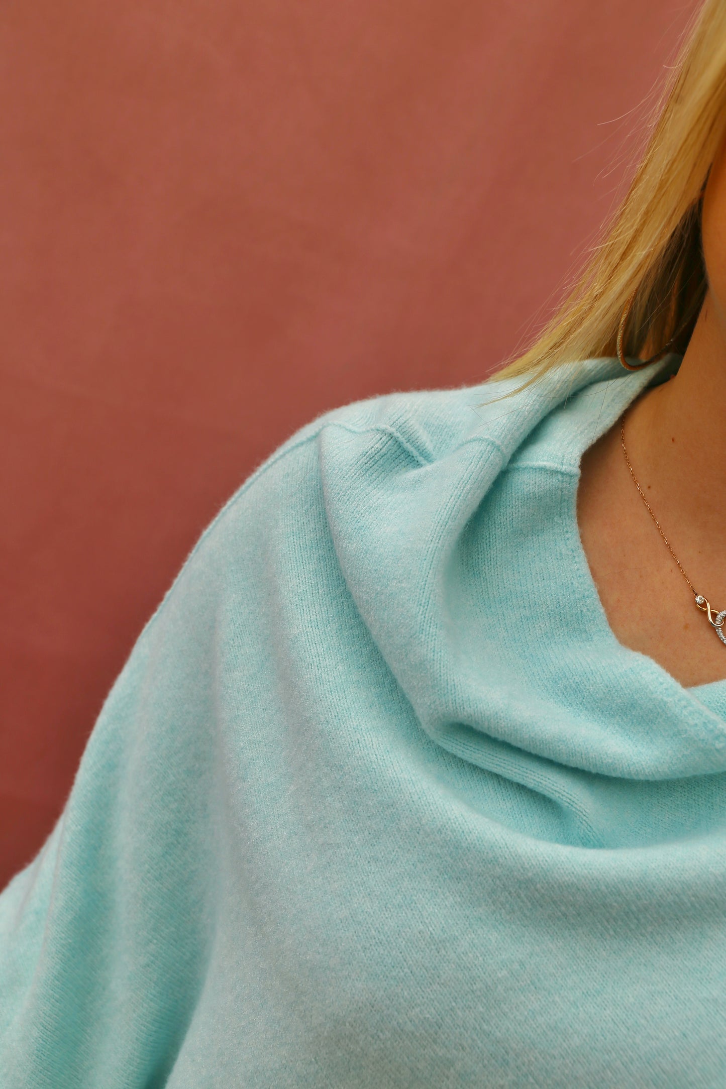 Pull Eunice vert d’eau