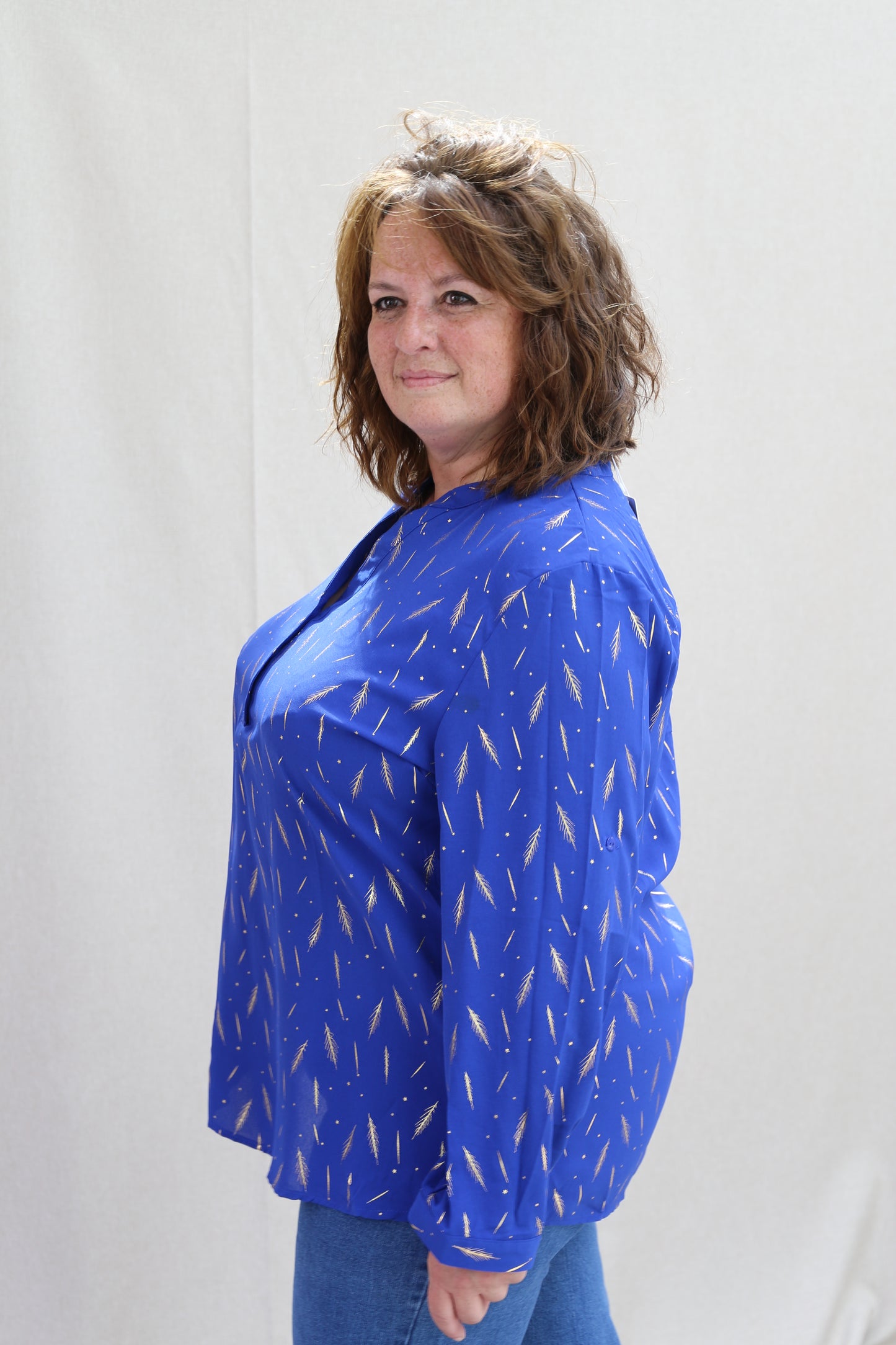 Blouse Christy royal/or