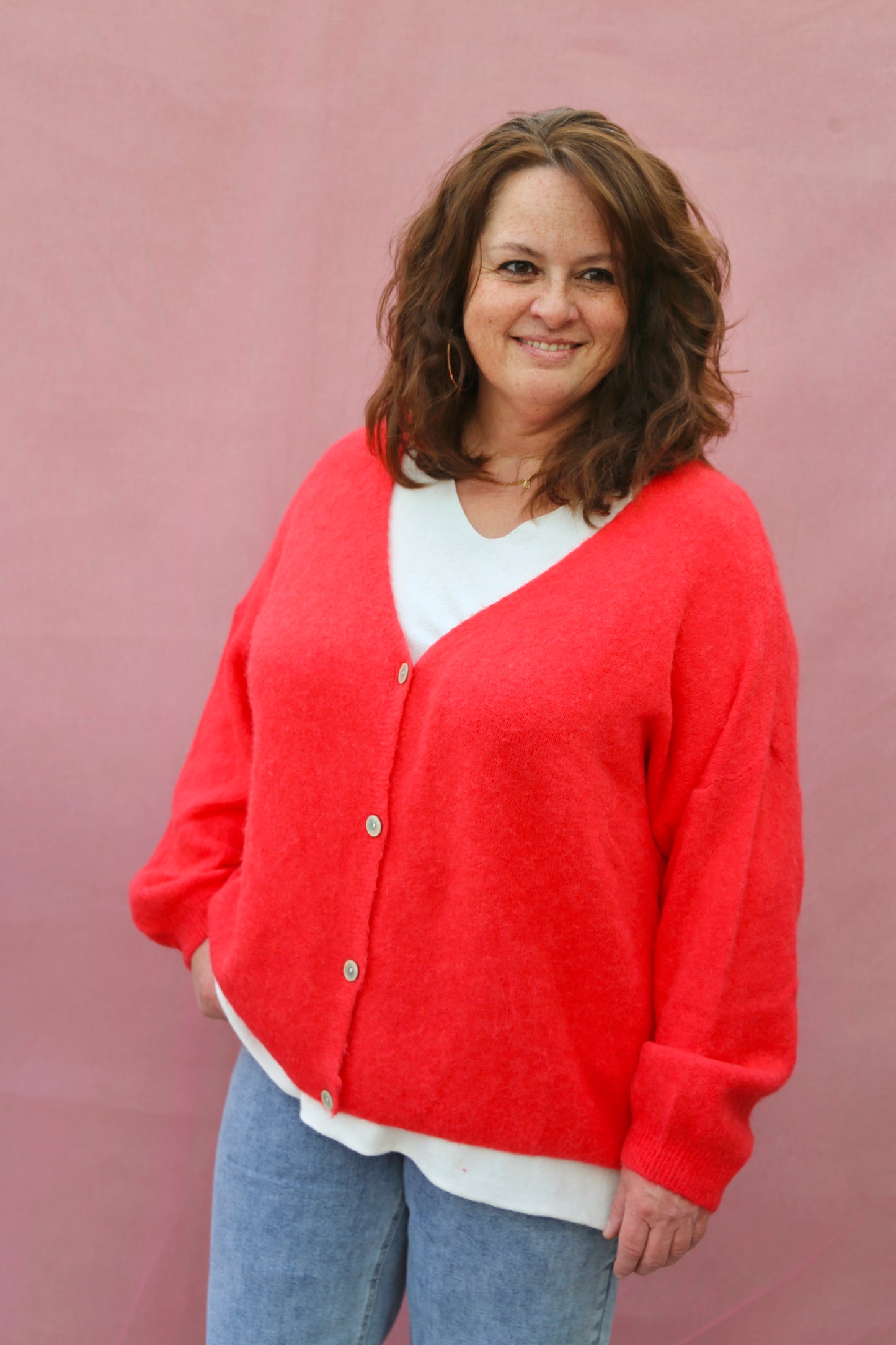 Gilet Eva corail