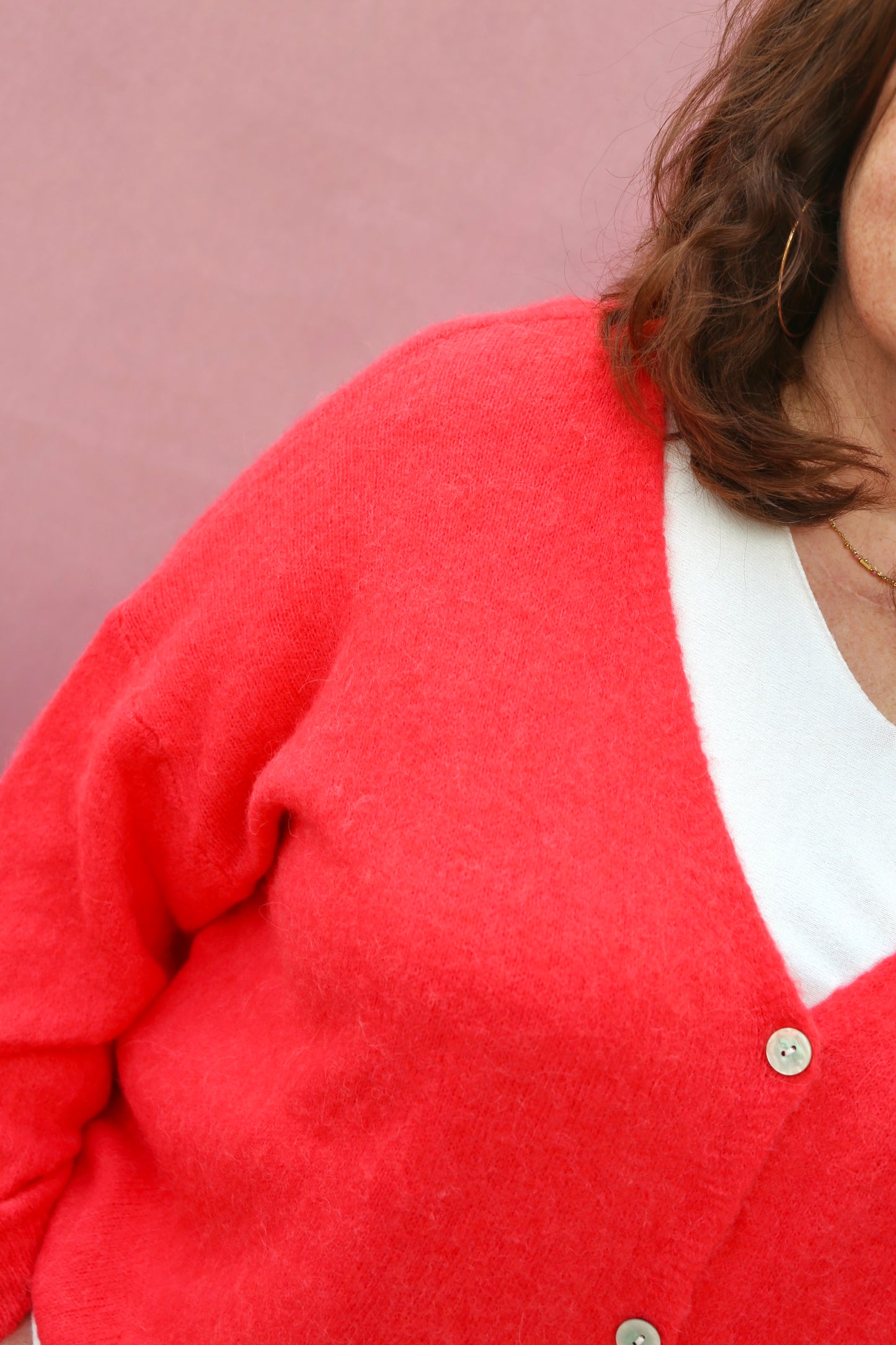 Gilet Eva corail