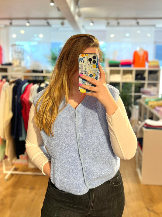 Gilet Jennifer bleu ciel