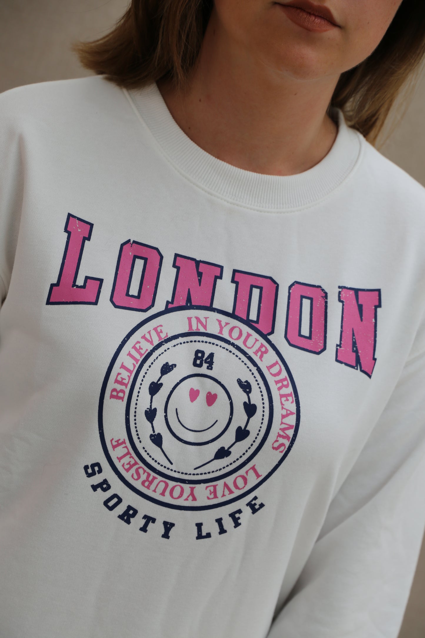 Sweat London blanc