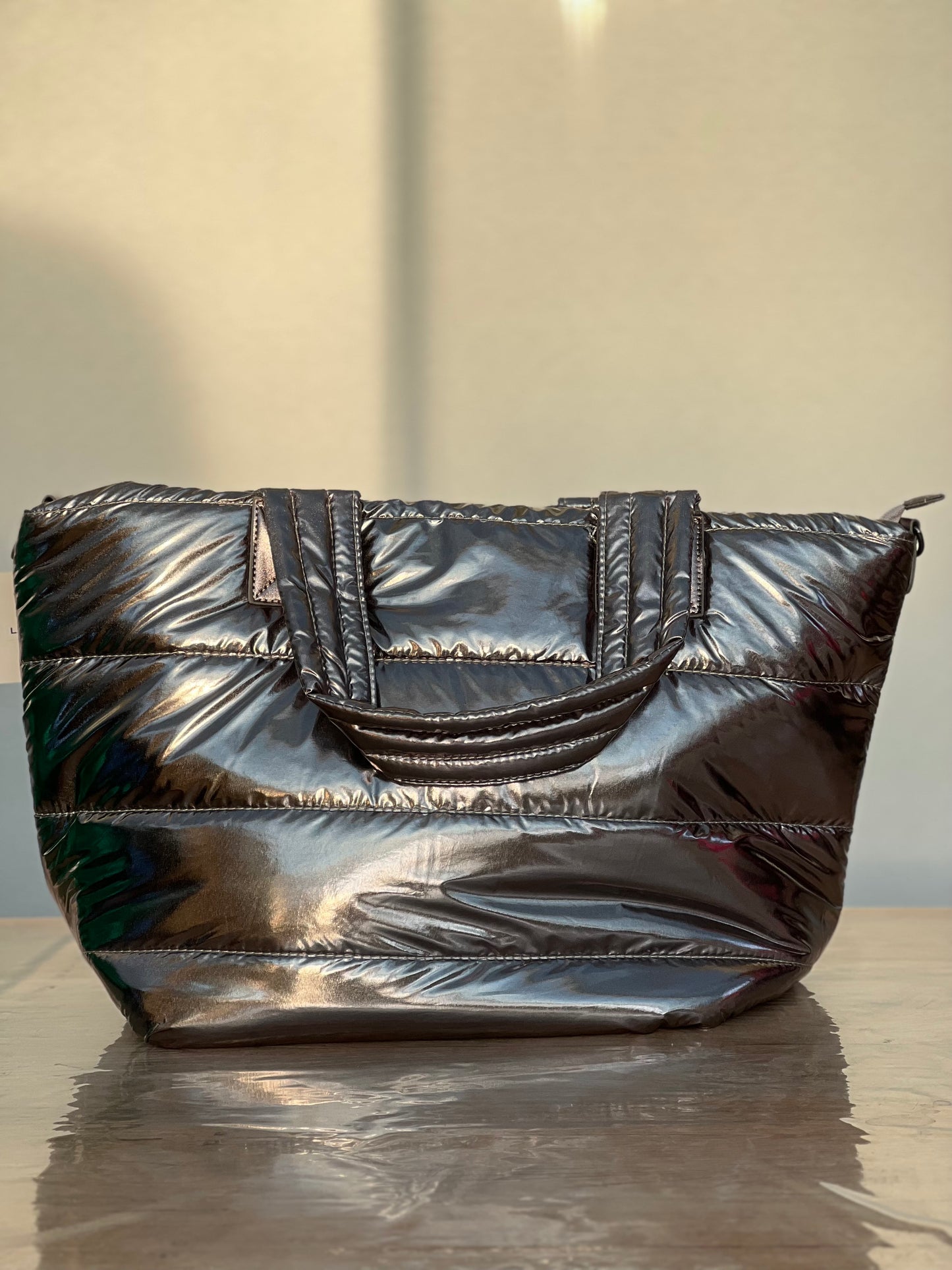 Sac doudoune argent