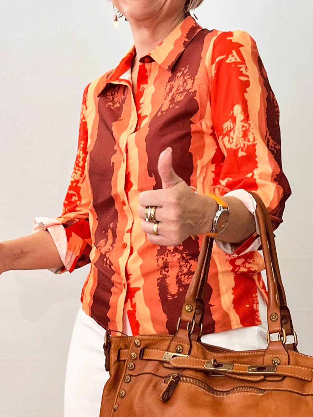 Chemisier orange
