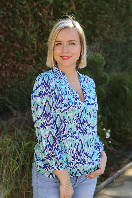 Blouse Patricia vert d’eau