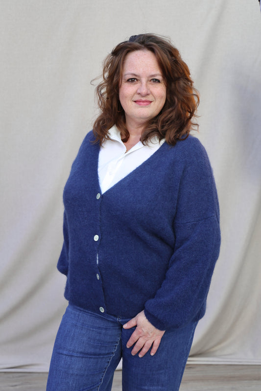 Gilet Eva bleu marine