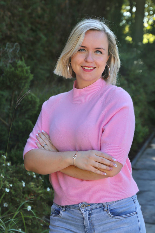 Pull Sabrina rose clair