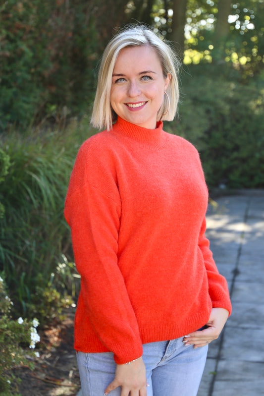 Pull Élia orange