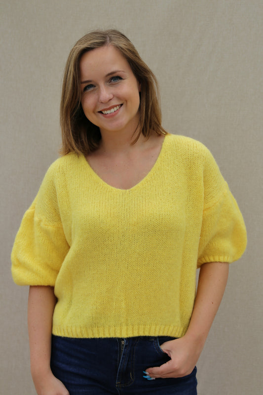 Pull Mila jaune