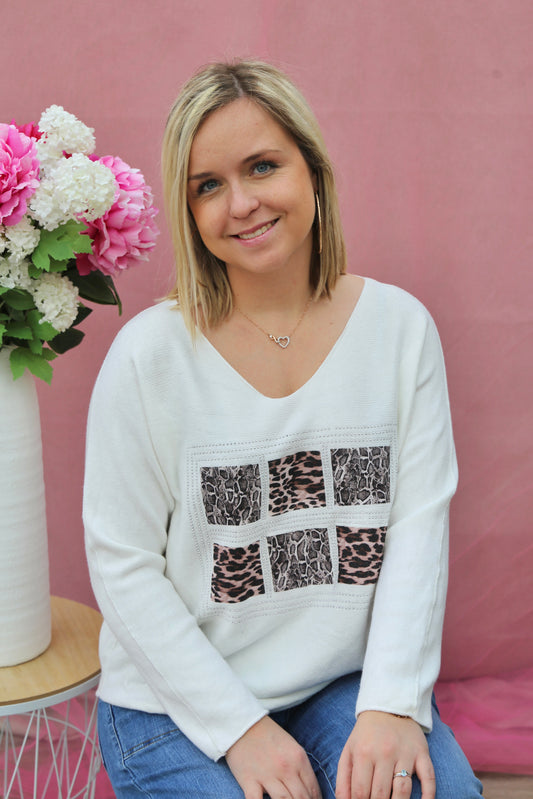 Pull Ninon écru