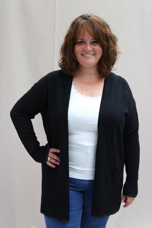 Gilet Amélie noir