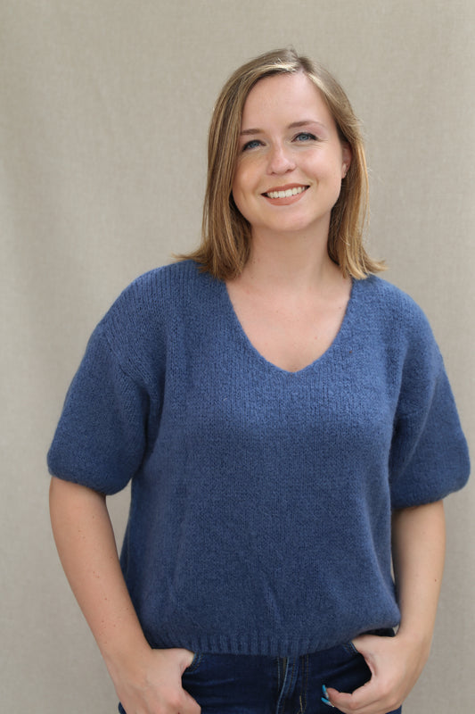 Pull Mila bleu jeans