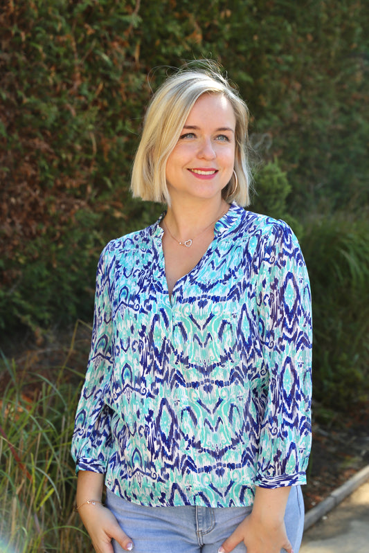 Blouse Patricia vert d’eau