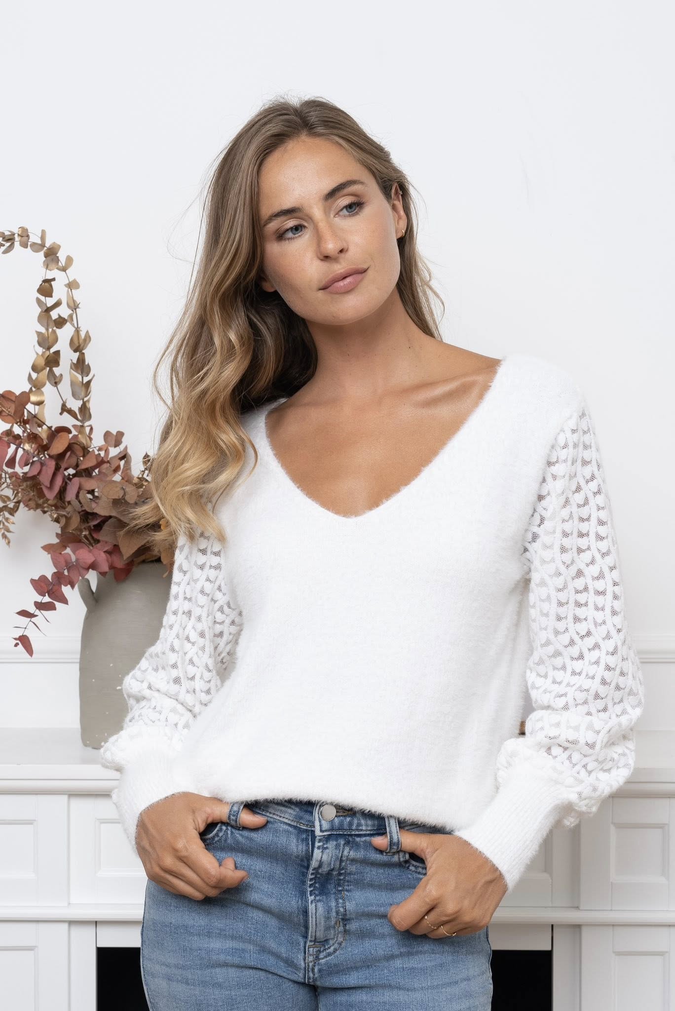 Pull Bella blanc