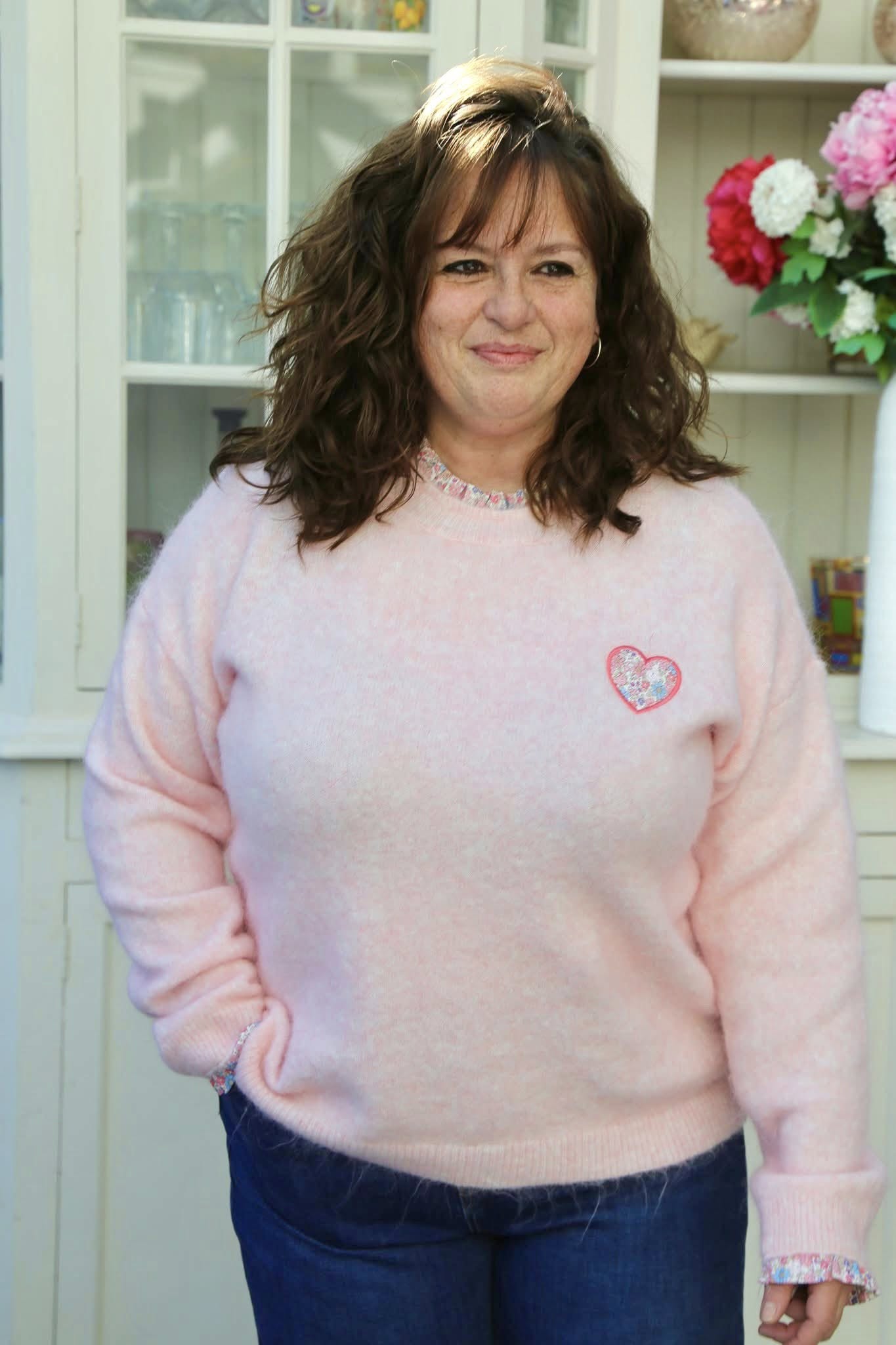 Pull Gisèle rose