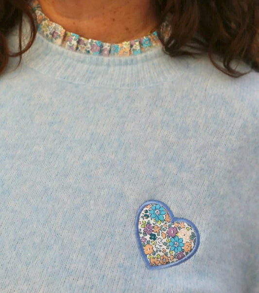 Pull Gisèle bleu