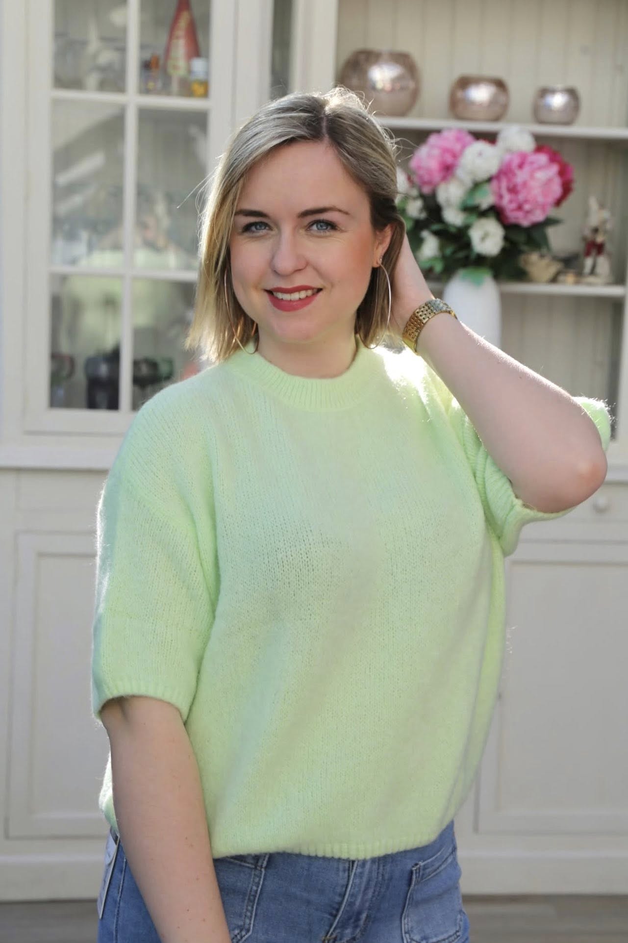 Pull Marine vert clair