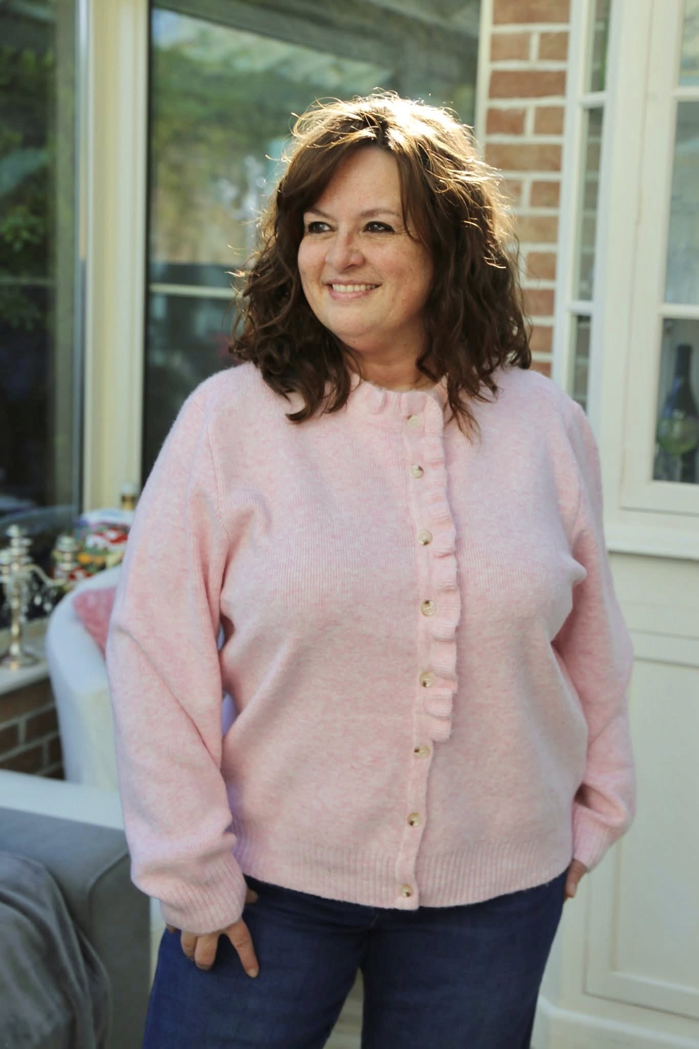 Gilet Maureen rose