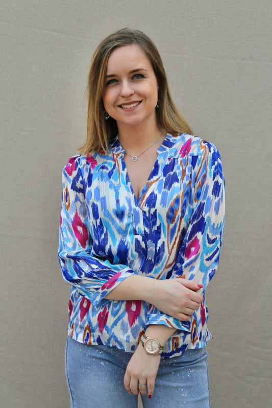 Blouse Patricia bleue