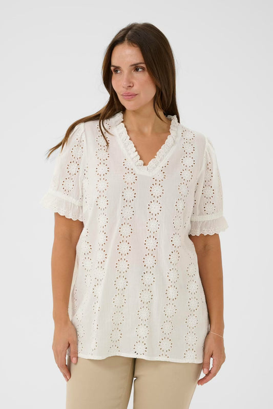 Blouse Gabriella blanche