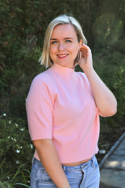 Pull Sabrina rose pâle