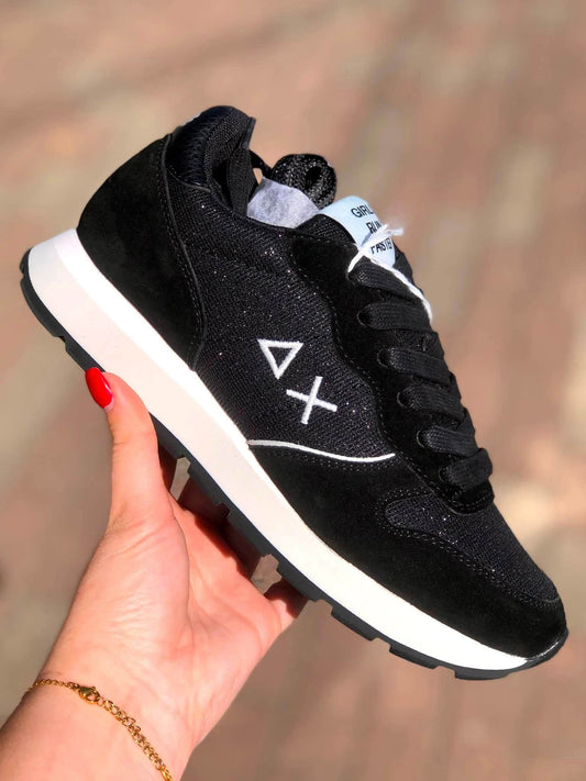 Baskets SUN68 noir brillant