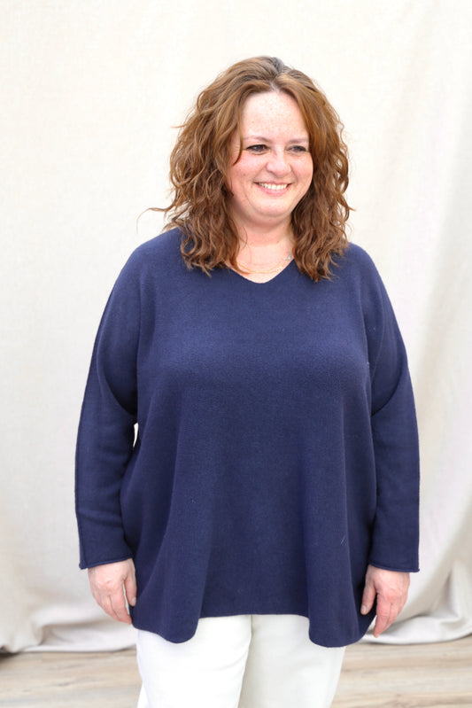 Pull Juliette bleu marine