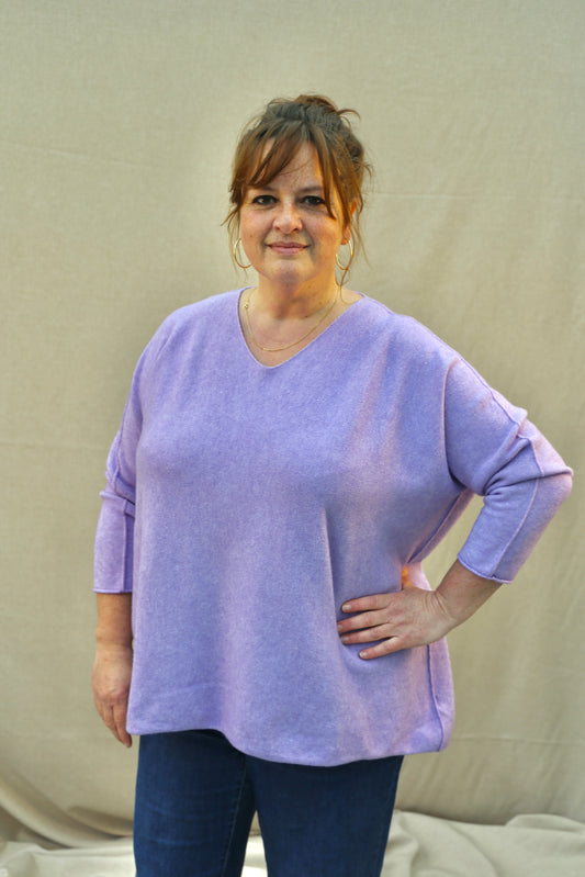 Pull Juliette Lilas