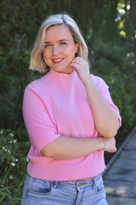 Pull Sabrina rose clair