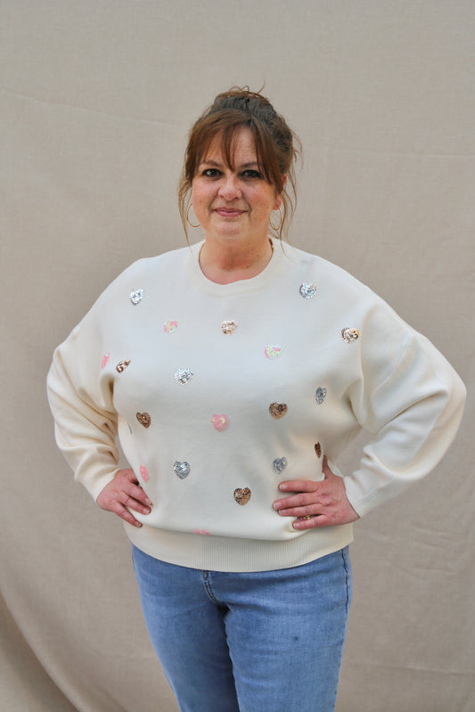Pull Corine écru