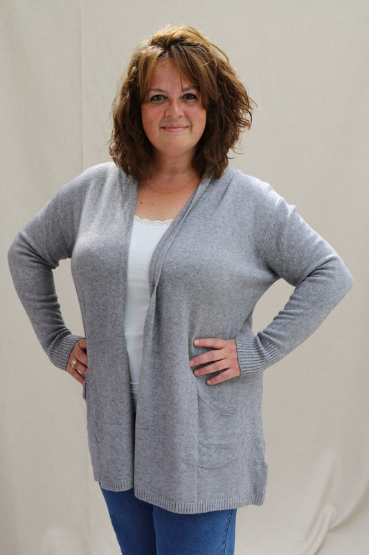 Gilet Amélie gris