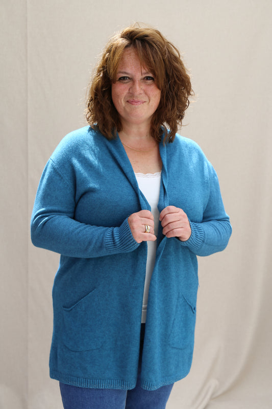 Gilet Amélie pétrole