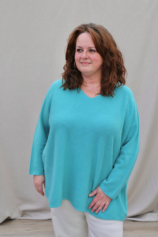 Pull Juliette turquoise