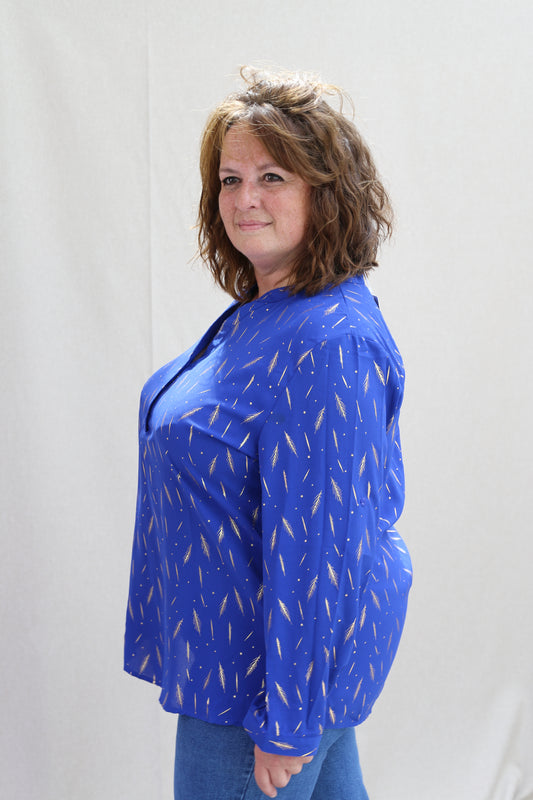 Blouse Christy royal/or