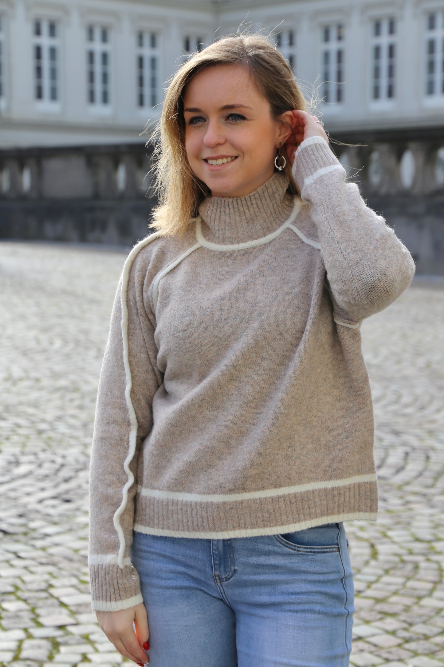 Pull Lucie taupe