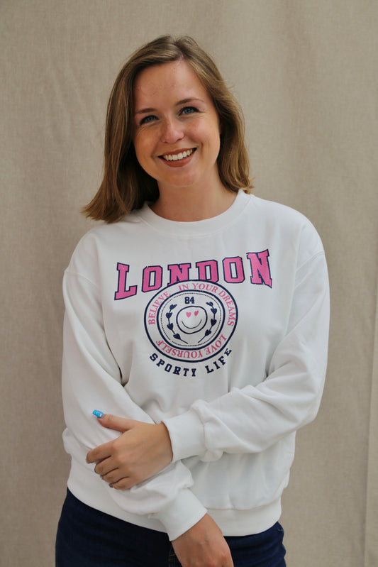 Sweat London blanc