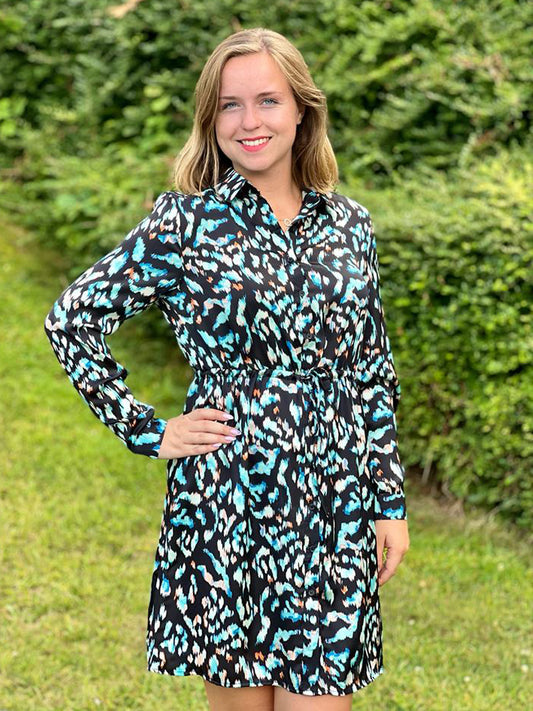 Robe bleue/noire
